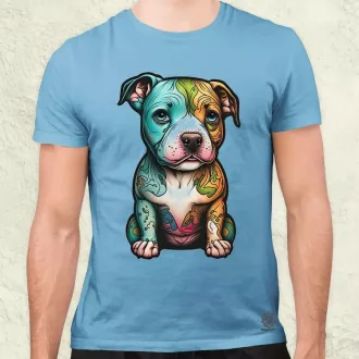 Pitbull kölyök v2 férfi póló