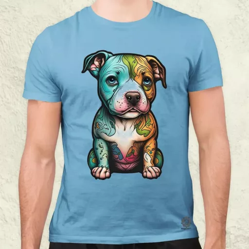 Pitbull kölyök v2 férfi póló
