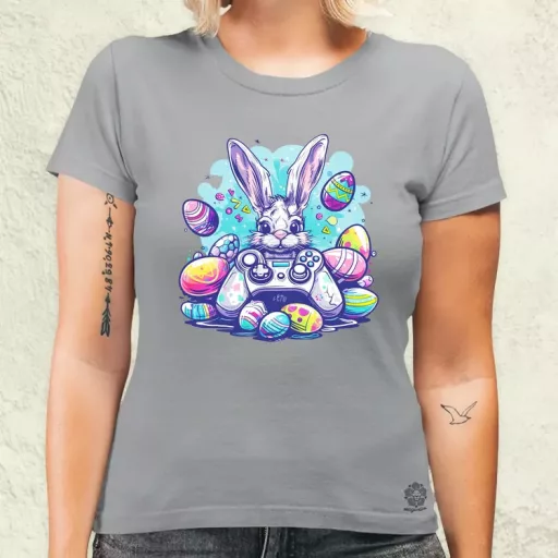 Gamer nyuszi v3 női póló