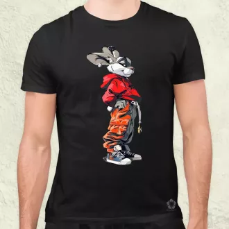 Hip Hop nyuszi v1 férfi póló