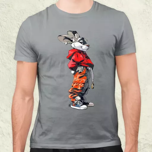 Hip Hop nyuszi v1 férfi póló