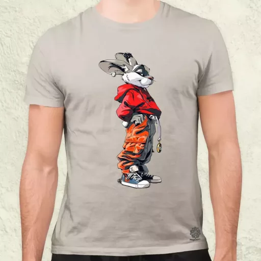 Hip Hop nyuszi v1 férfi póló