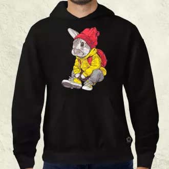 Hip Hop nyuszi v12 férfi pulóver