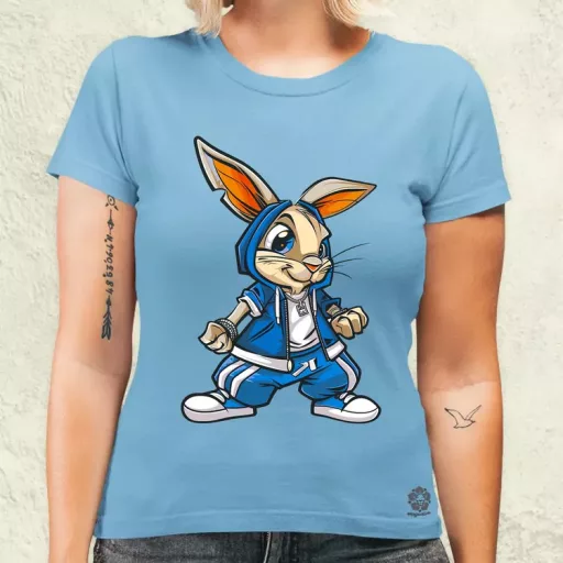 Hip Hop nyuszi v13 női póló