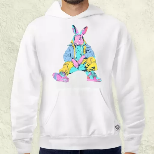 Hip Hop nyuszi v17 férfi pulóver