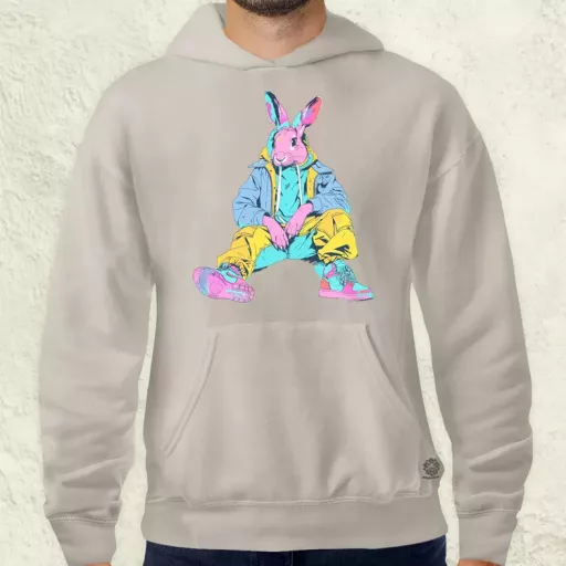 Hip Hop nyuszi v17 férfi pulóver