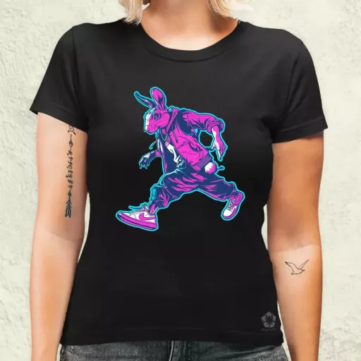 Hip Hop nyuszi v3 női póló