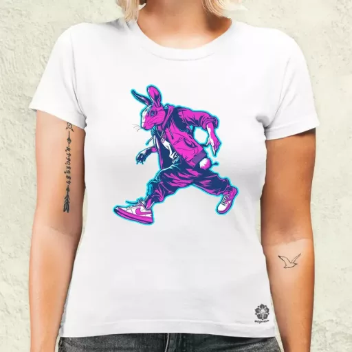 Hip Hop nyuszi v3 női póló