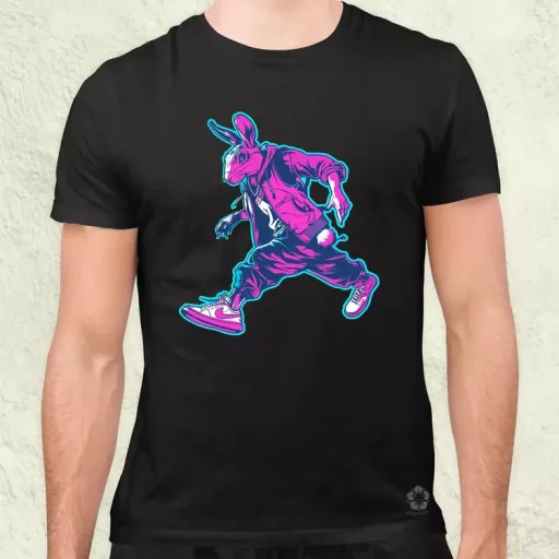 Hip Hop nyuszi v3 férfi póló