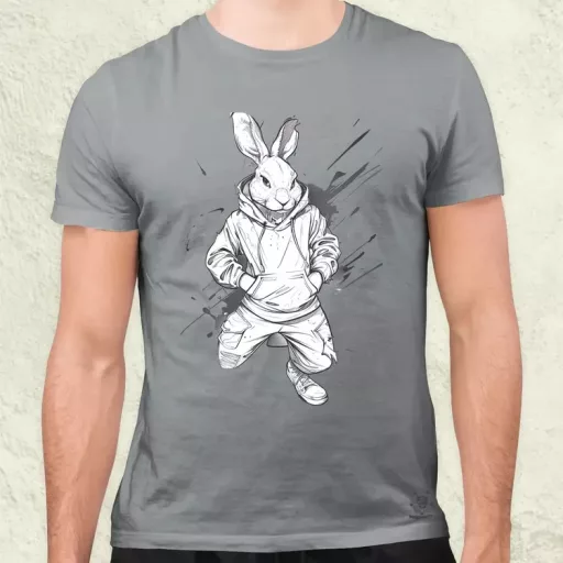 Laza nyuszi v4 férfi póló