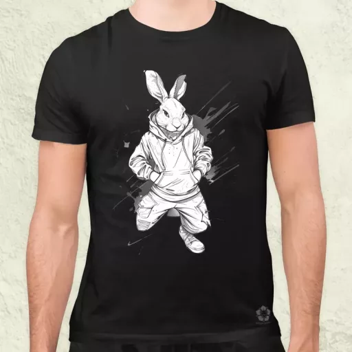 Laza nyuszi v4 férfi póló