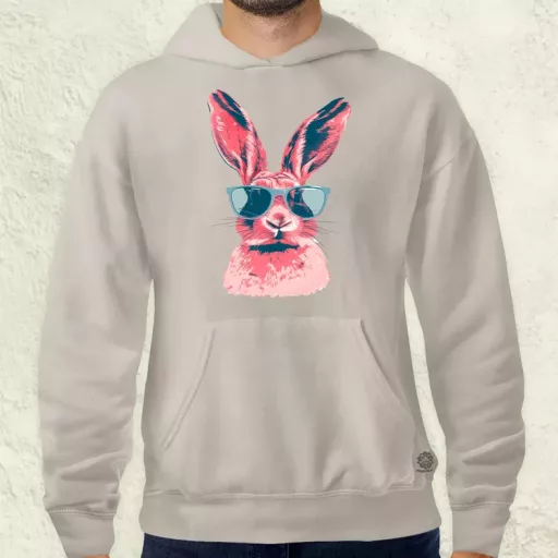 Retró nyuszi v1 férfi pulóver
