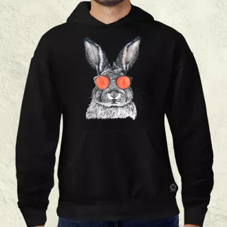 Retró nyuszi v2 férfi pulóver