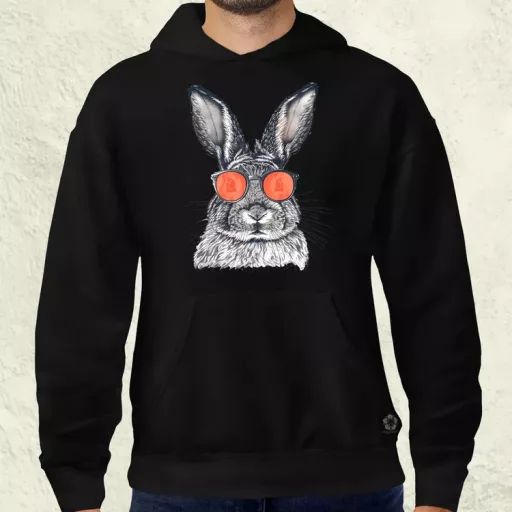 Retró nyuszi v2 férfi pulóver