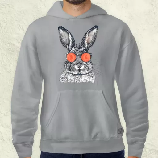 Retró nyuszi v2 férfi pulóver