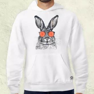 Retró nyuszi v2 férfi pulóver