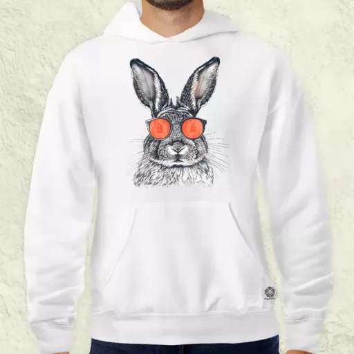 Retró nyuszi v2 férfi pulóver