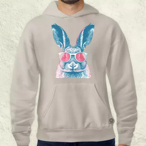 Retró nyuszi v3 férfi pulóver