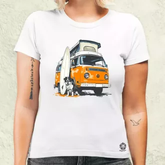 Campervan vibe v6 női póló