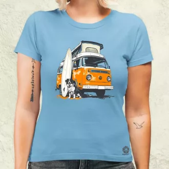 Campervan vibe v6 női póló