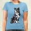 Border collie rajz v6 női póló