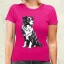 Border collie rajz v8 női póló