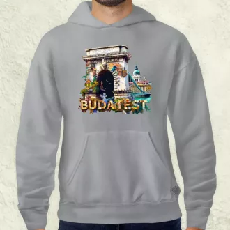 Budapest absztrakt v16 férfi pulóver