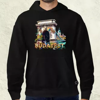 Budapest absztrakt v16 férfi pulóver