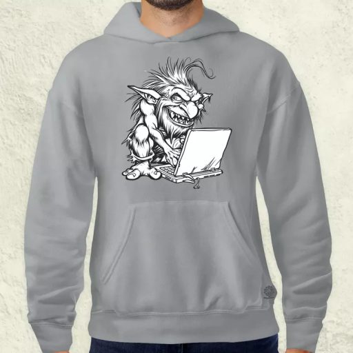 Ne etesd a trollt v3 férfi pulóver