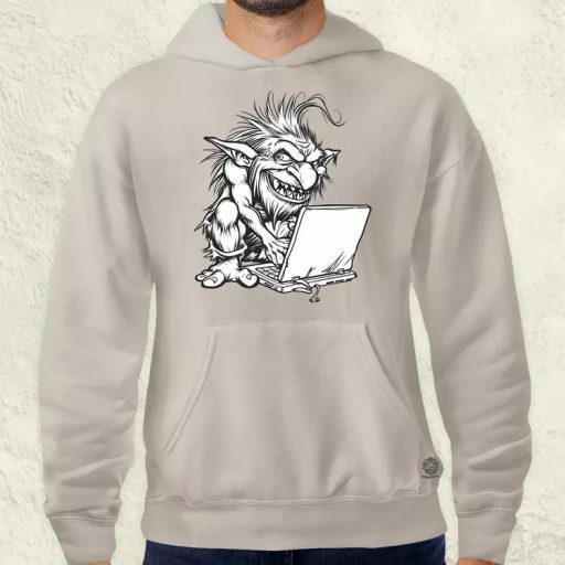 Ne etesd a trollt v3 férfi pulóver