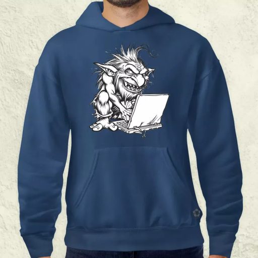 Ne etesd a trollt v3 férfi pulóver