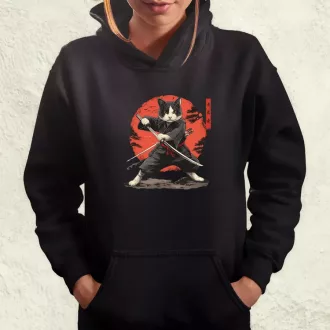 Ninja macska v2 női pulóver