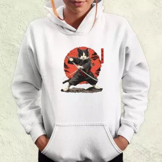 Ninja macska v2 női pulóver