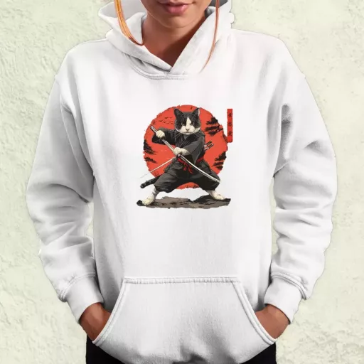 Ninja macska v2 női pulóver