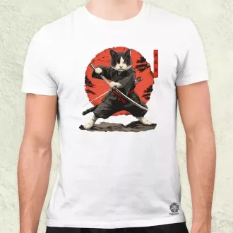 Ninja macska v2 férfi póló
