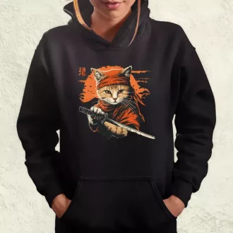 Ninja macska v4 női pulóver