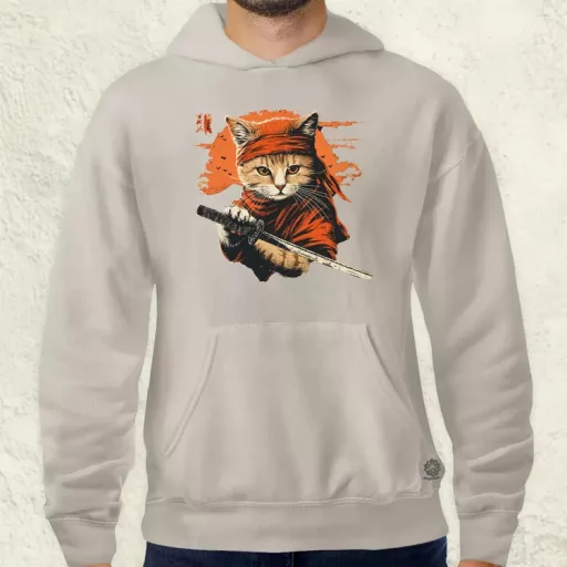 Ninja macska v4 férfi pulóver