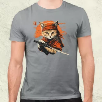 Ninja macska v4 férfi póló