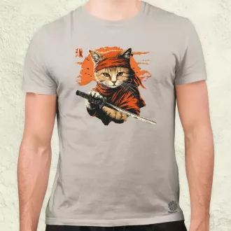 Ninja macska v4 férfi póló