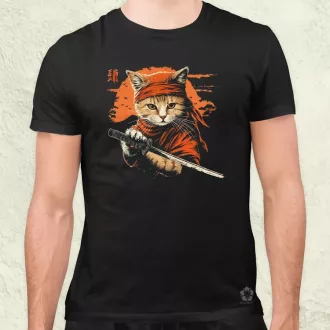 Ninja macska v4 férfi póló