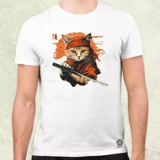 Ninja macska v4 férfi póló
