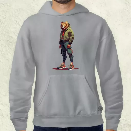 Valorant art oroszlán v1 férfi pulóver