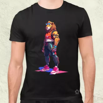 Valorant art oroszlán v3 férfi póló