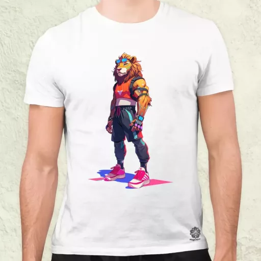 Valorant art oroszlán v3 férfi póló