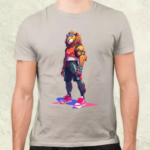 Valorant art oroszlán v3 férfi póló