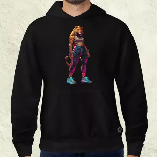 Valorant art oroszlán v4 férfi pulóver