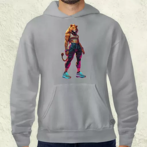 Valorant art oroszlán v4 férfi pulóver