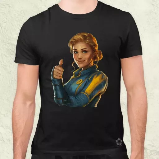 Fallout Lucy fanart v1 férfi póló