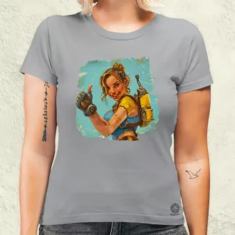 Fallout Lucy fanart v2 női póló