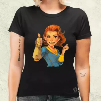 Fallout Lucy fanart v3 női póló